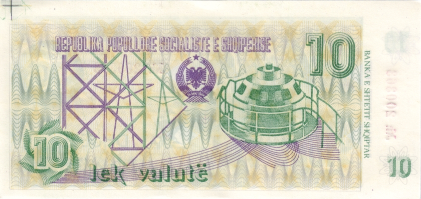 Albania P49a 10 Leke 1992 UNC