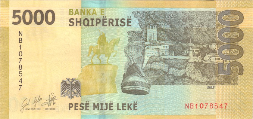 Albania P-W80 5.000 Leke 2017 UNC