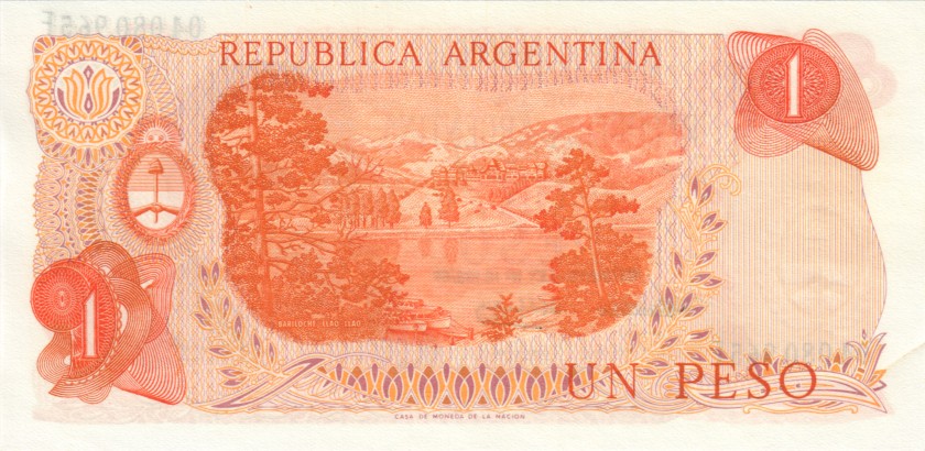 Argentina P293 1 Peso Serie F 1974