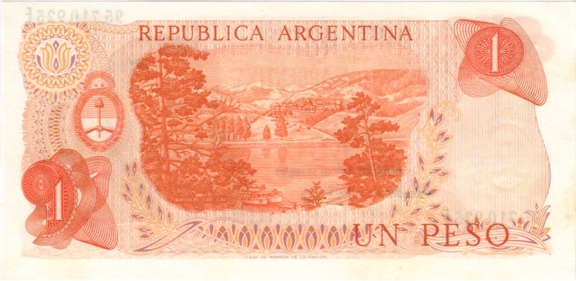 Argentina P293 1 Peso Serie E 1974