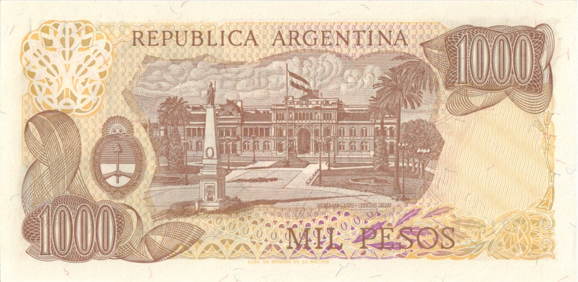 Argentina P304d(2) 1.000 Pesos Serie I 1976-1983 UNC