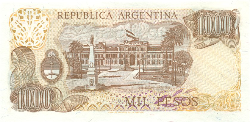 Argentina P304d(1) 1.000 Pesos 1976-1983 UNC