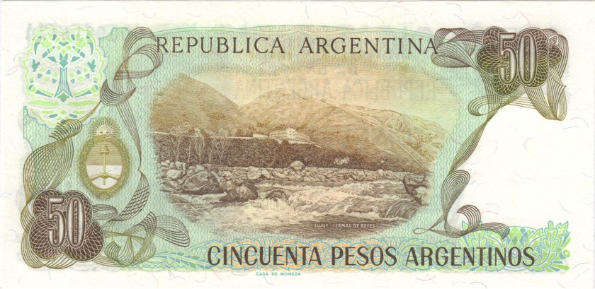 Argentina P314a(2)r REPLACEMENT 50 Pesos Argentinos 1983-1985 UNC