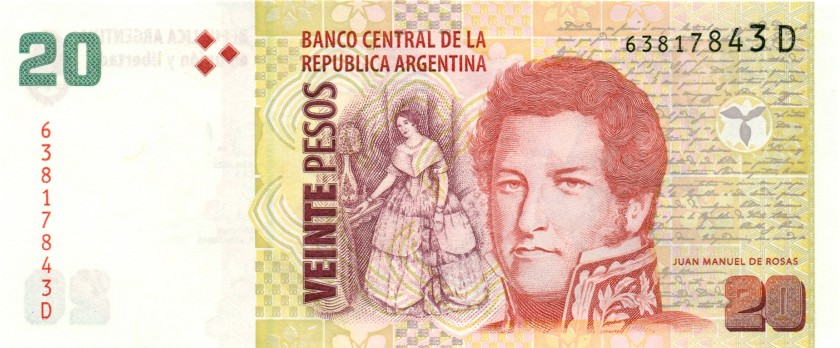 Argentina P355a(5) 20 Pesos 2010 UNC