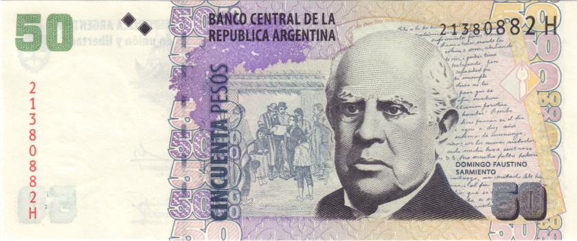 Argentina P356(6) 50 Pesos 2015 UNC