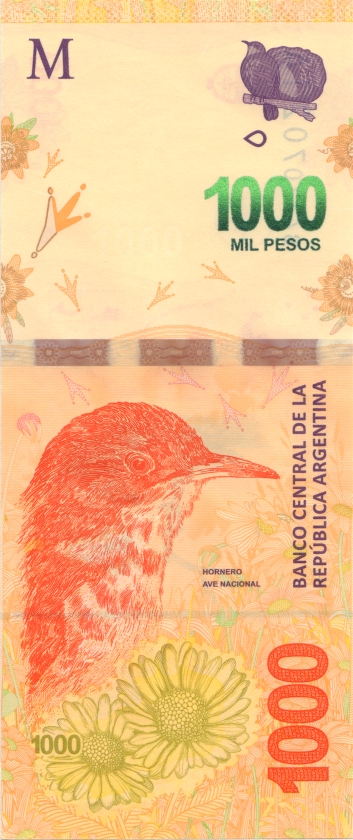 Argentina P366(4) 1.000 Pesos 2017 UNC