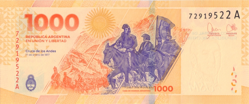 Argentina P-W367 1.000 Pesos 2023 UNC