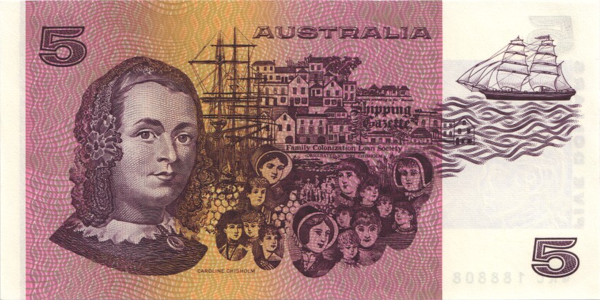 Australia P44g 5 Dollars 1991 UNC