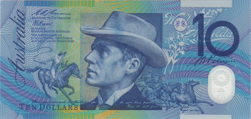 Australia P52a 10 Dollars 1993 UNC