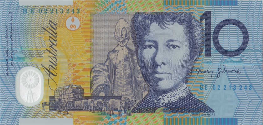 Australia P58a 10 Dollars 2002 UNC