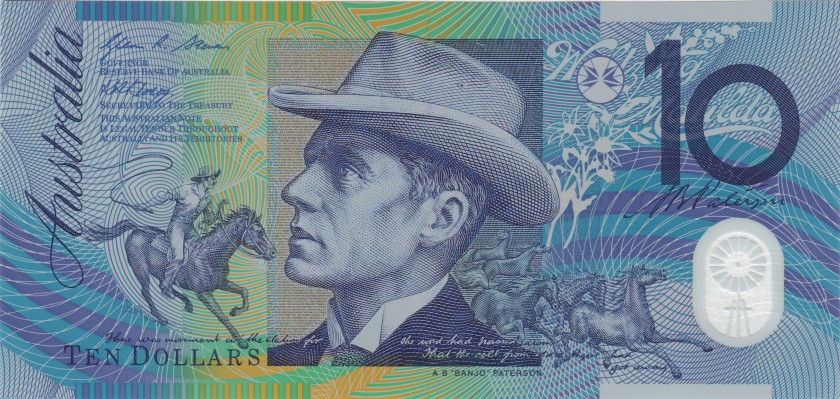 Australia P58e 10 Dollars 2008 UNC