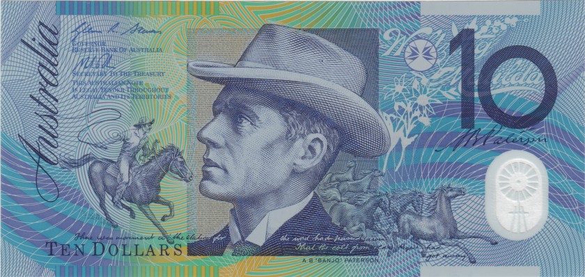Australia P58f 10 Dollars 2012 UNC
