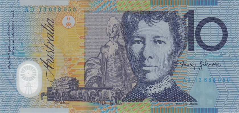 Australia P58g 10 Dollars 2013 UNC