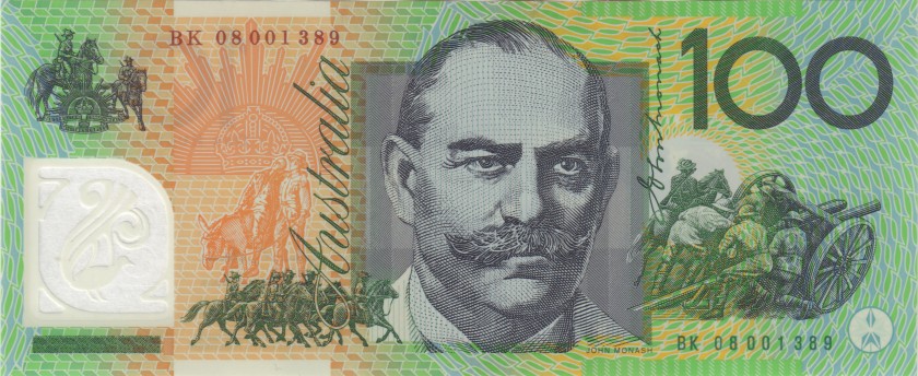 Australia P61a 100 Dollars 2008 UNC
