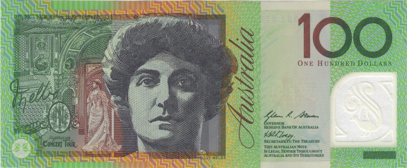 Australia P61b 100 Dollars 2010 UNC