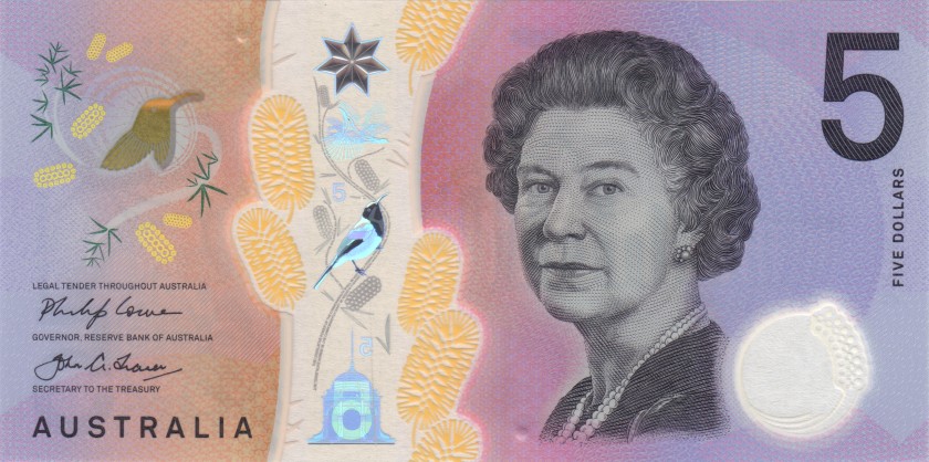 Australia P62 5 Dollars 2018 UNC