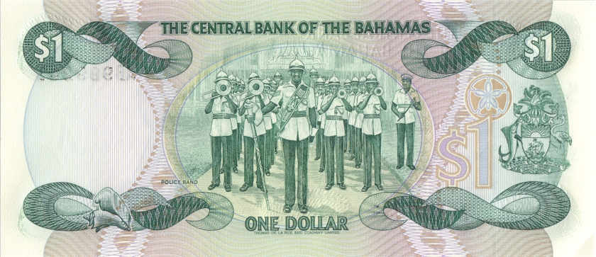 Bahamas P43b 1 Dollar 1984 UNC