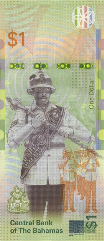 Bahamas P77 1 Dollar 2024 UNC