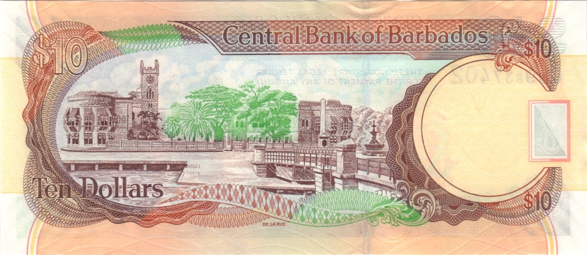Barbados P68b 10 Dollars 2007 UNC