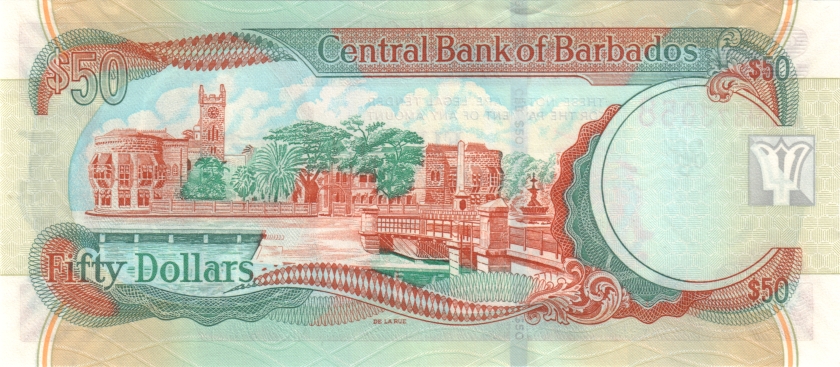 Barbados P70a 50 Dollars 2007 UNC