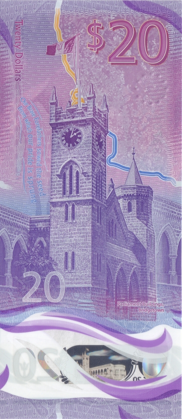 Barbados P-W80 - P-W85 2, 5, 10, 20, 50, 100 Dollars 6 banknotes 2022 UNC