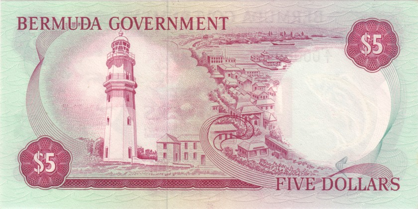 Bermuda P24 000606 5 Dollars 1970 UNC
