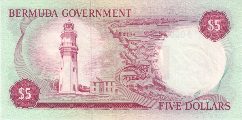 Bermuda P24 000674 5 Dollars 1970 UNC
