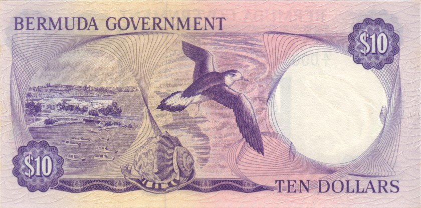 Bermuda P25 000332 10 Dollars 1970 UNC