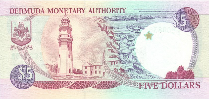 Bermuda P41c 5 Dollars 1996 UNC