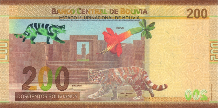 Bolivia P-W252 200 Bolivianos 2018 UNC