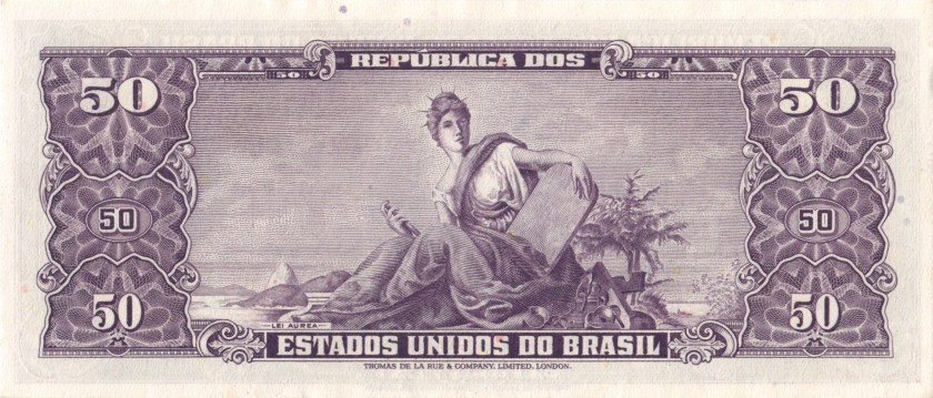 Brazil P179 50 Cruzeiros 1963 UNC