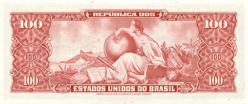 Brazil P185a 10 Centavos 1966 UNC