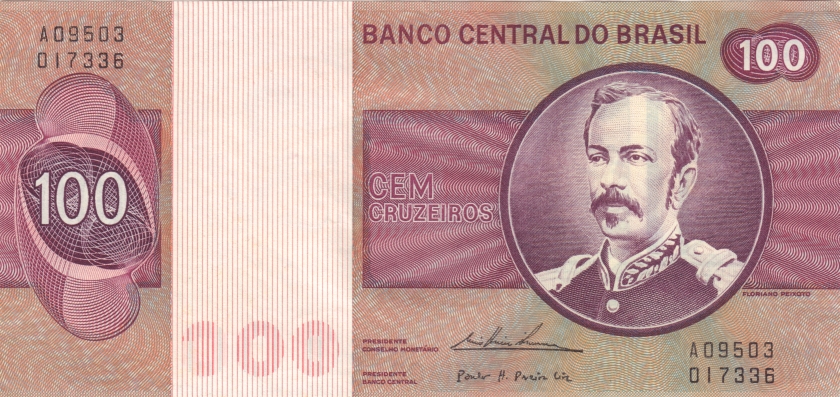 Brazil P195Aa(3) 100 Cruzeiros 1974