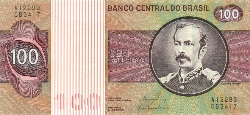 Brazil P195Ab 100 Cruzeiros 1981 UNC