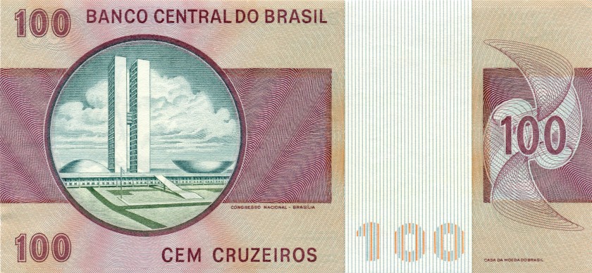 Brazil P195Ab 100 Cruzeiros 1981 UNC