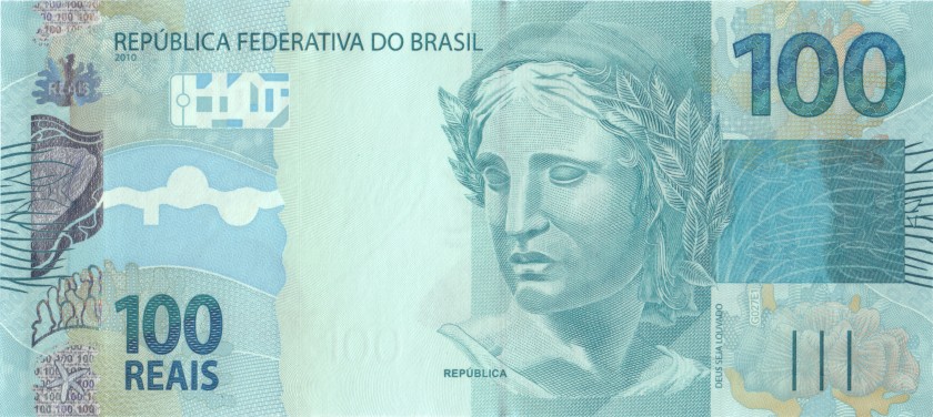 Brazil P257f 100 Reais 2010 UNC