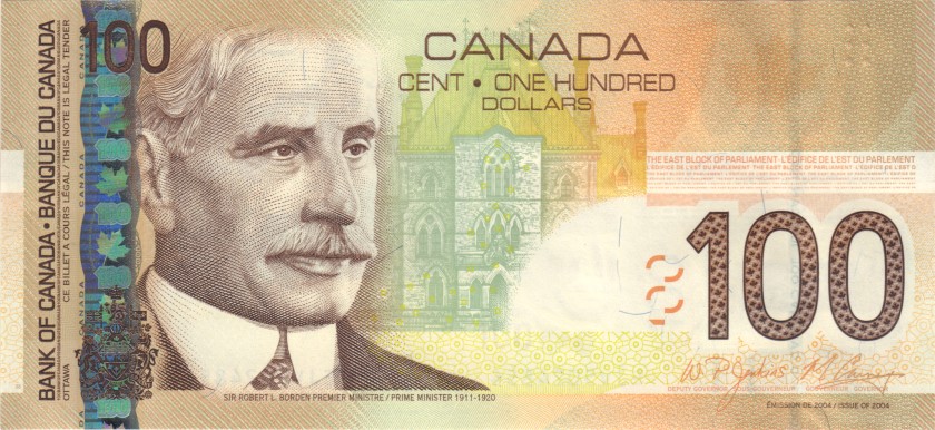 Canada P105d 100 Dollars 2009 UNC
