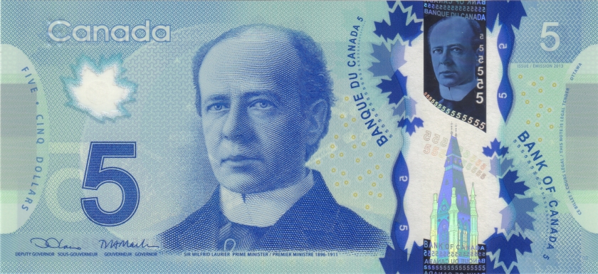 Canada P106e 5 Dollars 2013 UNC