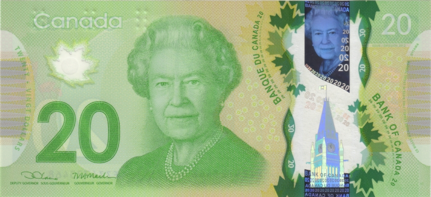 Canada P108c 20 Dollars 2012 UNC