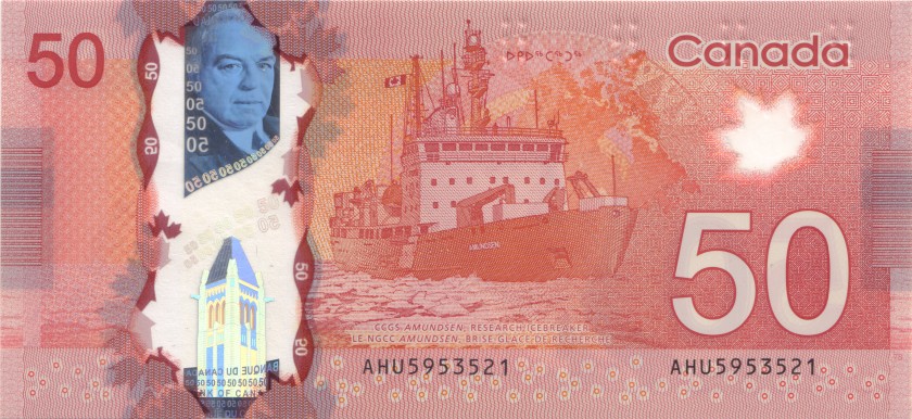 Canada P109a 50 Dollars 2012 UNC
