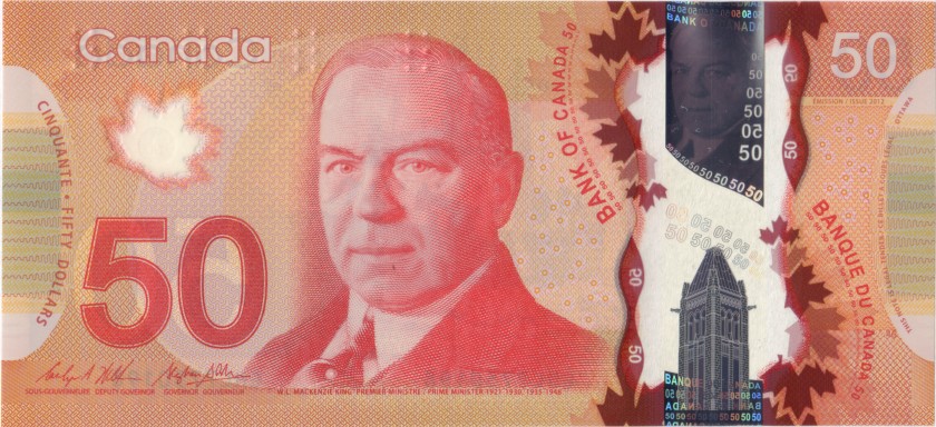 Canada P109b 50 Dollars 2012 UNC