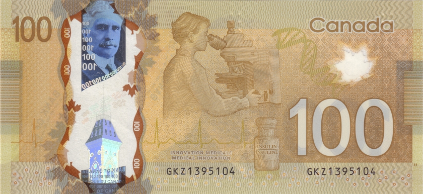Canada P110d 100 Dollars 2011 UNC