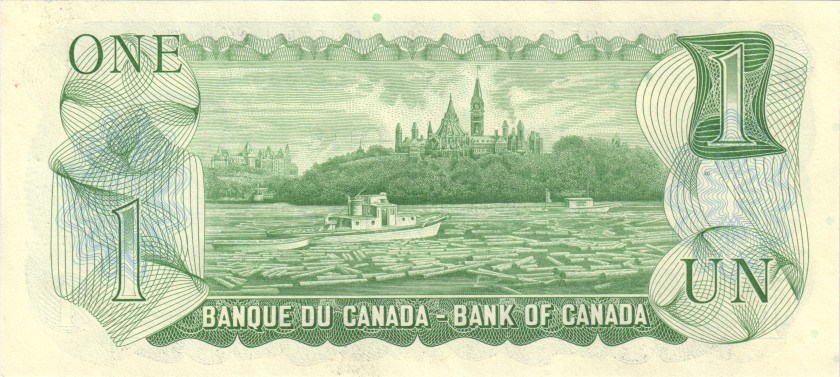 Canada P85a(2) 1 Dollar 1973 UNC