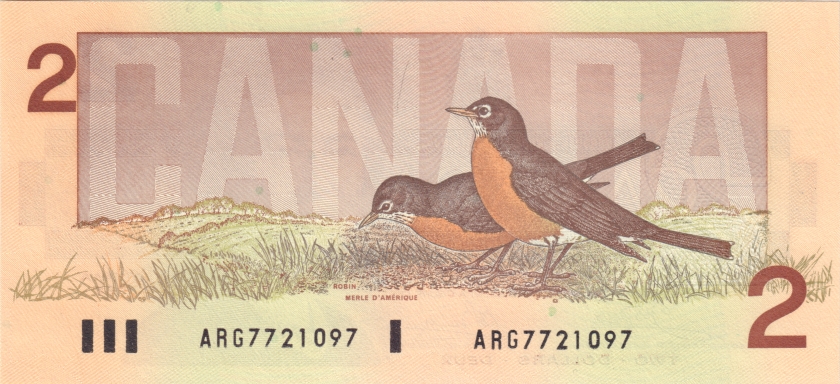Canada P94a 2 Dollars 1986 UNC