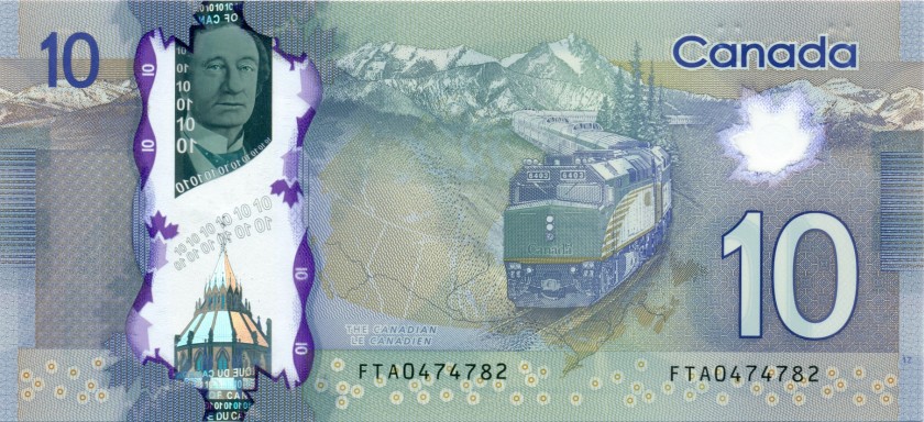 Canada P107a 10 Dollars 2013 UNC
