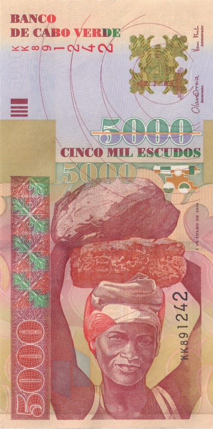 Cape Verde P67 5.000 Escudos 2000 UNC