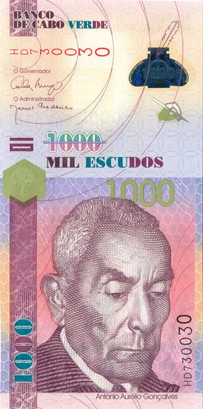 Cape Verde P70 1.000 Escudos 2007 UNC