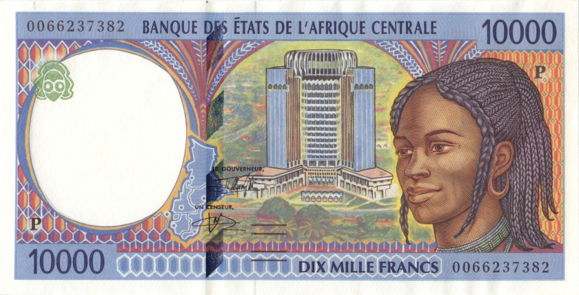Central African States Chad P605Pf 10.000 Francs 2000 UNC