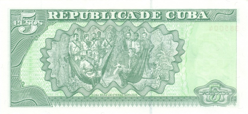 Cuba P116i 5 Pesos 2006 UNC