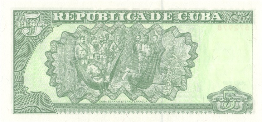 Cuba P116k 5 Pesos 2009 UNC